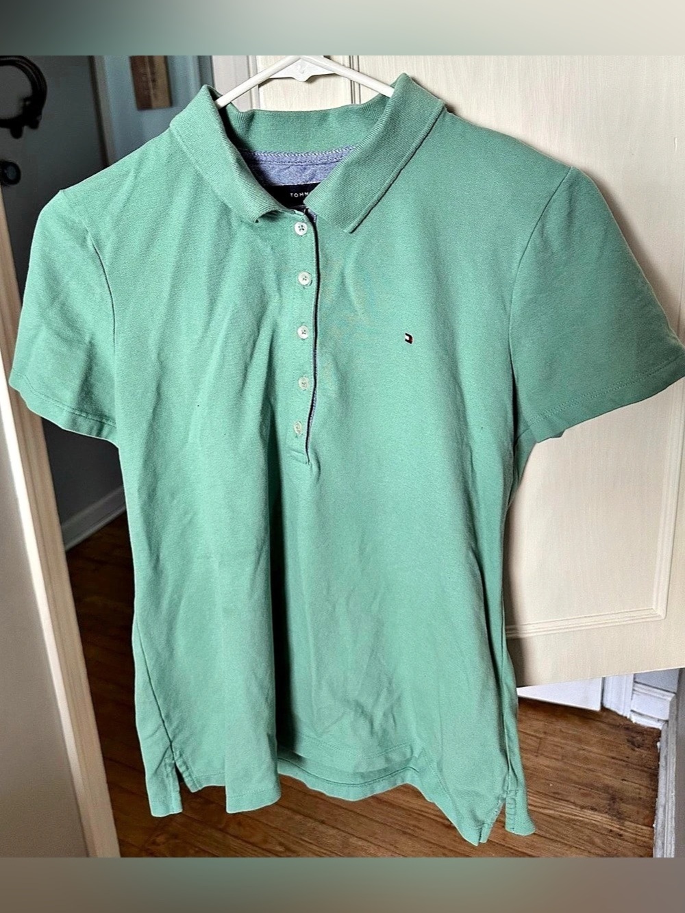 Tommy Hilfiger Green Polo Shirt Size Small